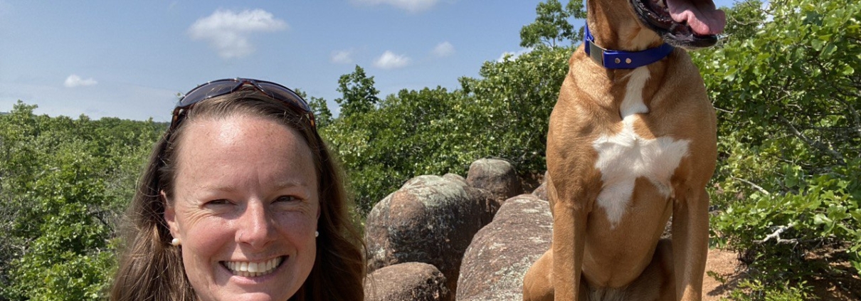 Valerie Tongette and her Dog Zina