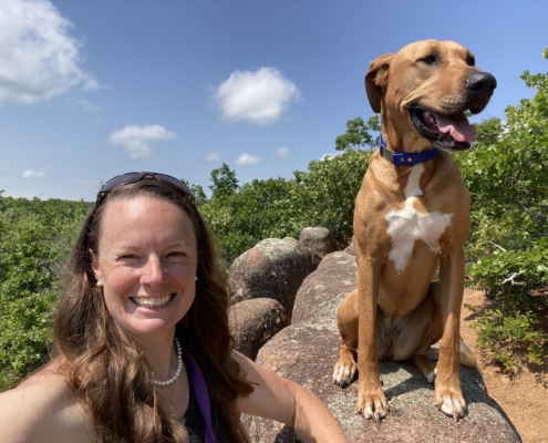 Valerie Tongette and her Dog Zina
